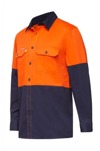 Picture of Hard Yakka KOOLGEAR HI VIS 2 TONE VENTILATED LS SHIRT